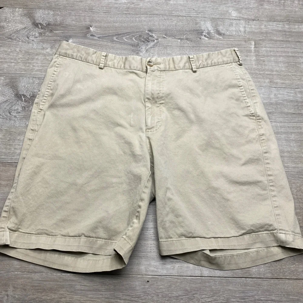 Peter Millar Clemson Tigers‎ Mens 38 Pima Cotton Khaki Shorts Tan ME0B13
